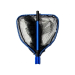 Подсачек с силиконовой сеткой, телескопический, 52*50 см., синий