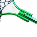 Подсачек с силиконовой сеткой, телескопический, 52*50 см., зеленый