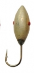 Тульская мормышка вольфрамовая Овсинка серебро вес 0.52гр., диа. 3мм
