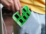 Магнитная коробка для крючков герметичная, 8 ячеек, зеленая